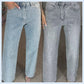 🔥Limited-time offer-Rhinestone-Embellished Straight-Leg Jeans