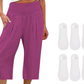 ☀️2026 HOT SALE 50% OFF🌿Lightweight Elastic Waist Crop Pants for Women