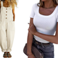 👖Women's Casual Baggy Denim Overalls with Pockets– Relaxed Style, All-Day Comfort✨