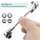 Silver Ratchet Wrench 1/4 Inch Mini Double Headed 72 Tooth Drive Socket🔧 The Mini Wrench That Tackles Tight Spaces!