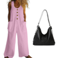 🌿Women's Sleeveless Wide-Leg Jumpsuit with Pockets– Chic, Comfy & Effortless