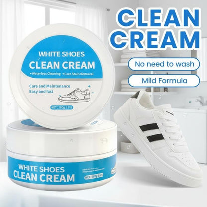 ⏳Limited-time Special Price🧼No-Wash Shoe & Leather Cleaner Cream - Stain Remover With Sponge