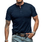 Men's Short Sleeve T-Shirts Basic Top with Button– Comfort, Style, And Versatility👕