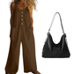 🌿Women's Sleeveless Wide-Leg Jumpsuit with Pockets– Chic, Comfy & Effortless
