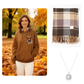 🐮 50% OFF!!🎁Cute Highland Cow Cozy Fleece-Lined Hooded Sweatshirt