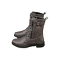 🍂Women's Round Toe Side Zipper Leather Orthopedic Boots
