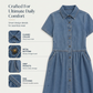 👗Women's Elegant & Casual Denim Shirt Dress – Effortless Everyday Chic ✨