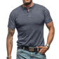 Men's Short Sleeve T-Shirts Basic Top with Button– Comfort, Style, And Versatility👕