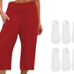 ☀️2026 HOT SALE 50% OFF🌿Lightweight Elastic Waist Crop Pants for Women