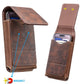 ⚡Big Discount | Waist Belt Cell Phone Pouch 📱 Multi-Pocket Leather Holster with Card Holder