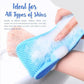 🧼Silicone Back Scrubber for Bath, Double-Sided Body Exfoliating Bath Brush with Soft Silicone Bristles