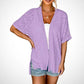 🔥Summer Hot Sale 50％ OFF🏳️‍🌈2025 New Stylish Flowy Short Sleeve Cardigan