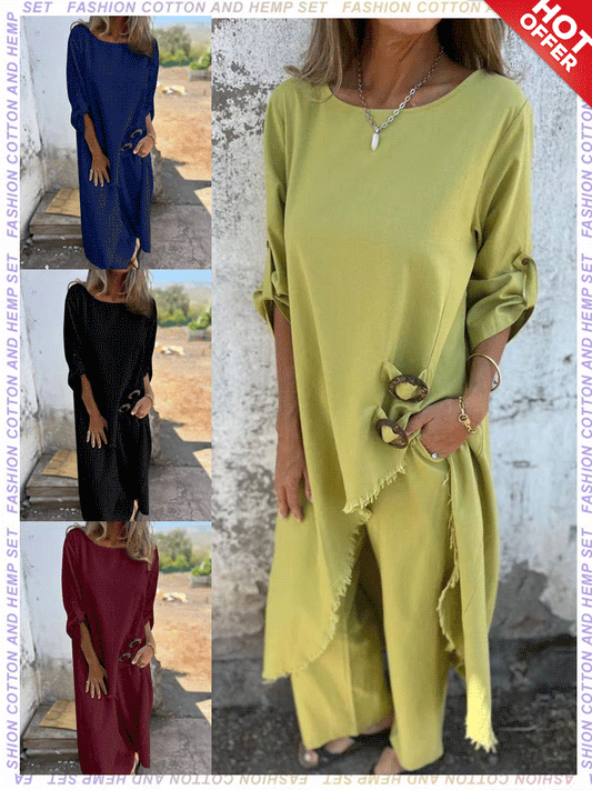 🥰Last Day 50% OFF💃2025 Women's Irregular Dress and Loose Fit Pants
