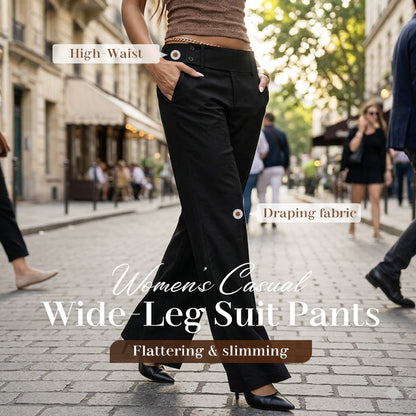 🌺💐Women's Elegant Flared Suit Pants – High-Waist Flattering Fit For Effortless Chic Style 🤍