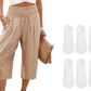 ☀️2026 HOT SALE 50% OFF🌿Lightweight Elastic Waist Crop Pants for Women