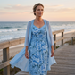 🌸👗Women's Elegant Two-Piece Floral Dress Set – Perfect Summer Holiday Look✨