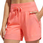 🌞Summer sale 50% DISCOUNT❄️Women's 5" Swim Board Shorts High Waisted Quick Dry Swimsuit Swimming Bottoms