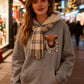 🐮 50% OFF!!🎁Cute Highland Cow Cozy Fleece-Lined Hooded Sweatshirt