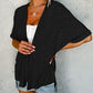 🔥Summer Hot Sale 50％ OFF🏳️‍🌈2025 New Stylish Flowy Short Sleeve Cardigan