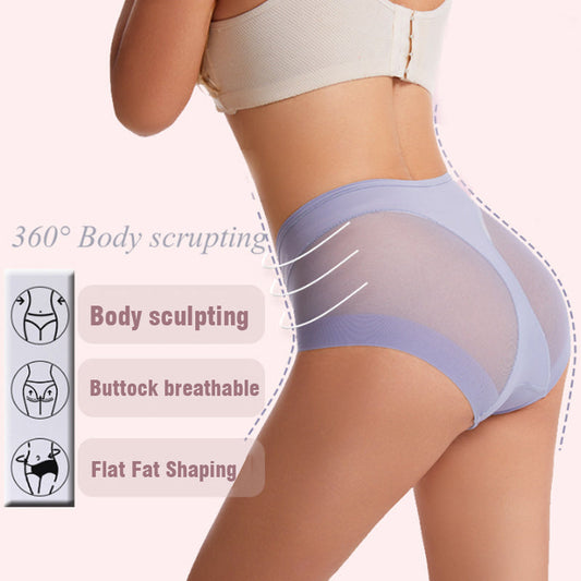 🎁Buy 3 get 1 free (4 pieces)⏳High Waist Ice Silk Seamless Shaping Briefs