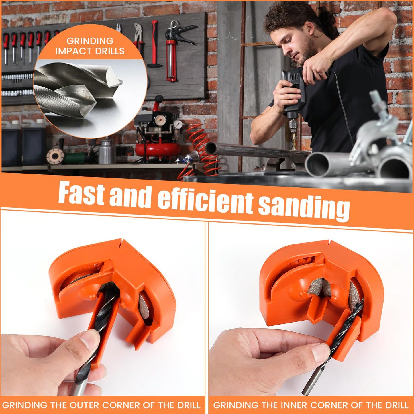 Multipurpose Drill Bit Grinding Sharpener