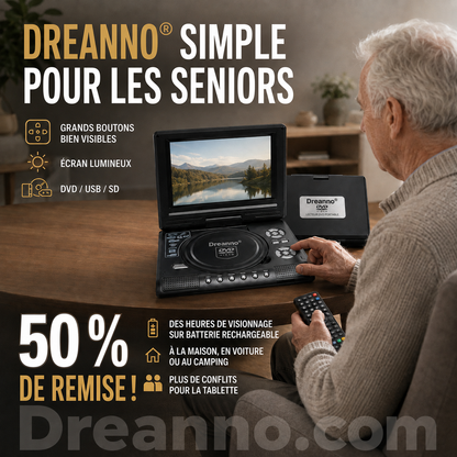 📺 7.8-inch HD Portable DVD/EVD Player — Large screen, rechargeable, compatible with DVD/CD/USB/SD — Ideal for home and travel 🔥 50% Off