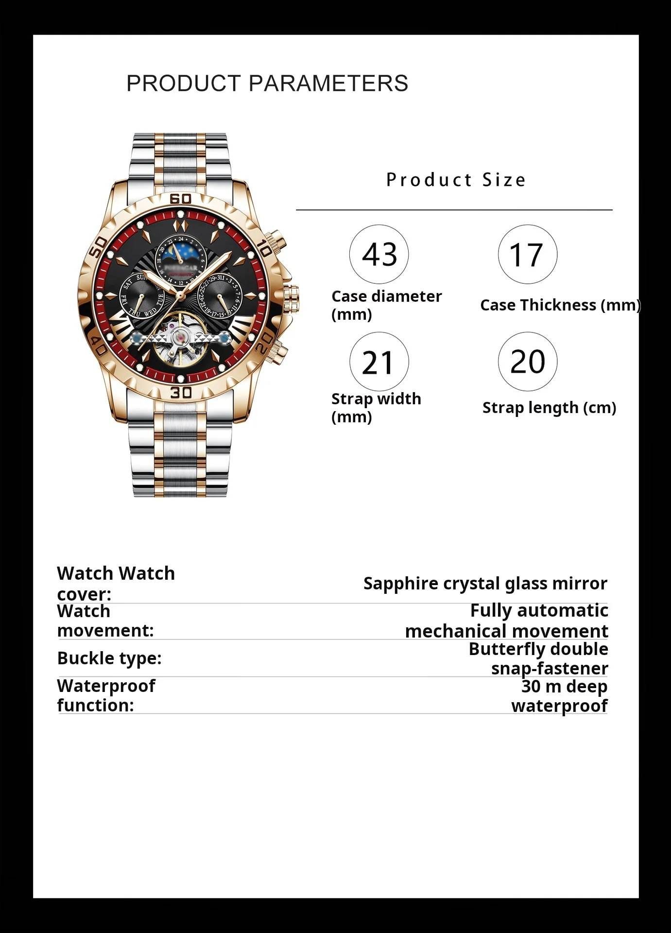 🔥Last Day 50% OFF🔥Swiss Brand New Waterproof Automatic Mechanical Watches