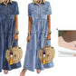 👗✨Women's Vintage Denim Maxi Dress – Effortless Everyday Chic🔥