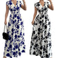 ✨Limited-time 50% Off ✨ Floral V-Neck Smocked Waist Maxi Dress🌸 Effortless Elegance 🌼