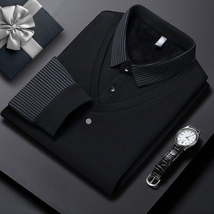 🎁 Hot Sale 49% OFF 🔥Striped Lapel Fake Two-Piece Shirt