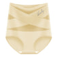 Plus-Size High-Waist Cross Tummy Control Panties