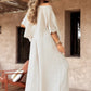 ⏳Time-limited Special💕Women's Causal Off Shoulder Top ＆ Wide-Leg Pants Two-Piece Set