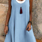 ⏰Last Day Sale 50% Off💃Women's Casual Loose Sleeveless Fake Two Piece Tank Dress
