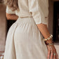 ⏳Time-limited Special💕Women's Causal Off Shoulder Top ＆ Wide-Leg Pants Two-Piece Set