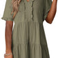🔥🔥2026 Summer Hot Sale 49% OFF🌈Women's V Neck Ruffle Casual A-Line Flowy Swing Shift Dress
