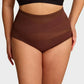 Plus-Size High-Waist Cross Tummy Control Panties
