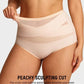 Plus-Size High-Waist Cross Tummy Control Panties
