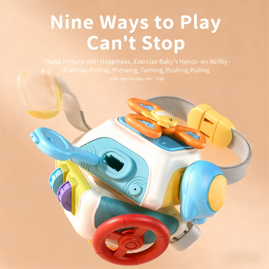 🧩✨ SmartPlay Multi-Activity Busy Cube – The Ultimate Exploration Toy for Curious Toddlers! 🌈