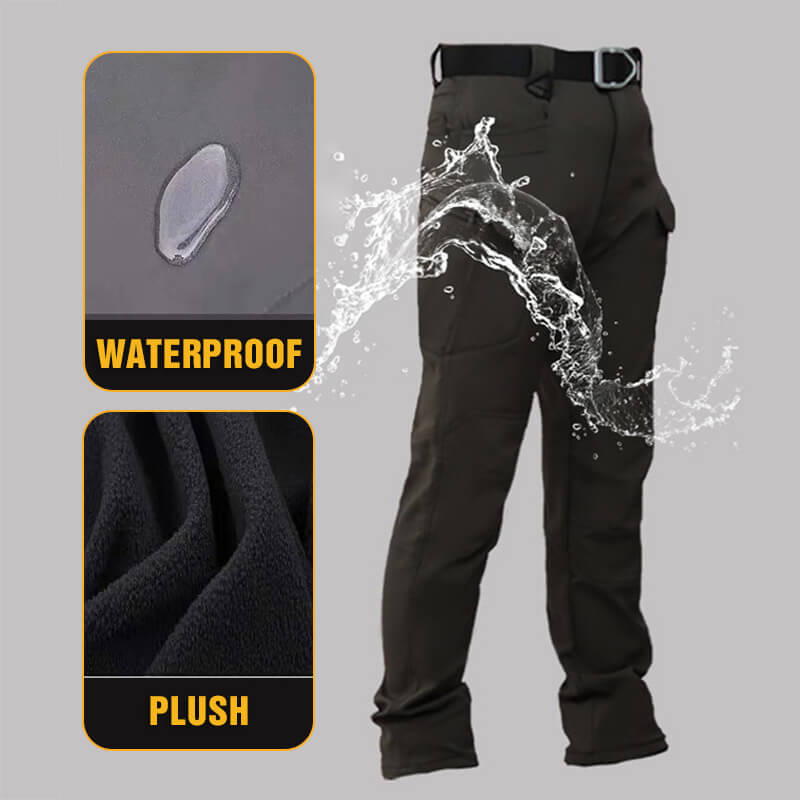 💪 Ultimate Men’s Winter Tactical Pants – Multi-Pocket, Waterproof, Warm & Built for Action!