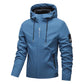 🎁New arrival 50% OFF💥Men's Solid Color Waterproof Windproof Drawstring Zip-up Hoodie Jacket
