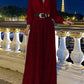 💖⚡Elegant long-sleeved blouse with V-neckline and wide sequinned jumpsuit trousers