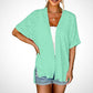 🔥Summer Hot Sale 50％ OFF🏳️‍🌈2025 New Stylish Flowy Short Sleeve Cardigan