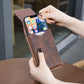 ⚡Big Discount | Waist Belt Cell Phone Pouch 📱 Multi-Pocket Leather Holster with Card Holder