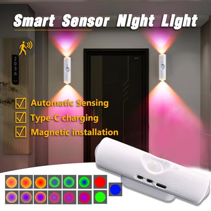 🎁LAST WEEK SPECIAL PRICE ￡6.8!!⏳Rechargeable Smart LED Motion Sensor Ambient Light
