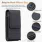 ⚡Big Discount | Waist Belt Cell Phone Pouch 📱 Multi-Pocket Leather Holster with Card Holder