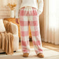Vintage Plaid Elastic Straight Loose Thick Warm Casual Pants🚛Free Shiping
