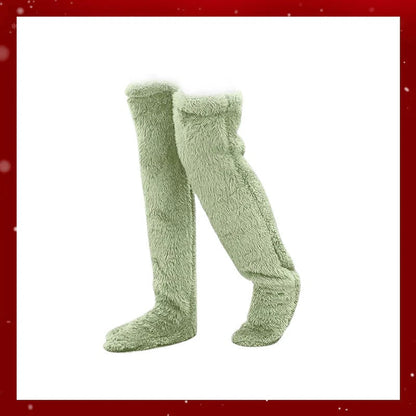 ⚡Flash Sale🏆#1 Best Seller ⏰ 💕Velvety Fleece Knee Socks For Christmas❄️🎅