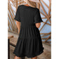 🔥🔥2026 Summer Hot Sale 49% OFF🌈Women's V Neck Ruffle Casual A-Line Flowy Swing Shift Dress