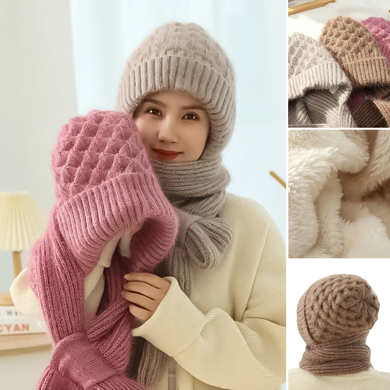 🎄Christmas Sale-50% OFF🎁Winter Versatile Knitted Hooded Scarf For Women
