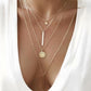 Elegant Multi Layered Necklace with Delicate Pendant🎁